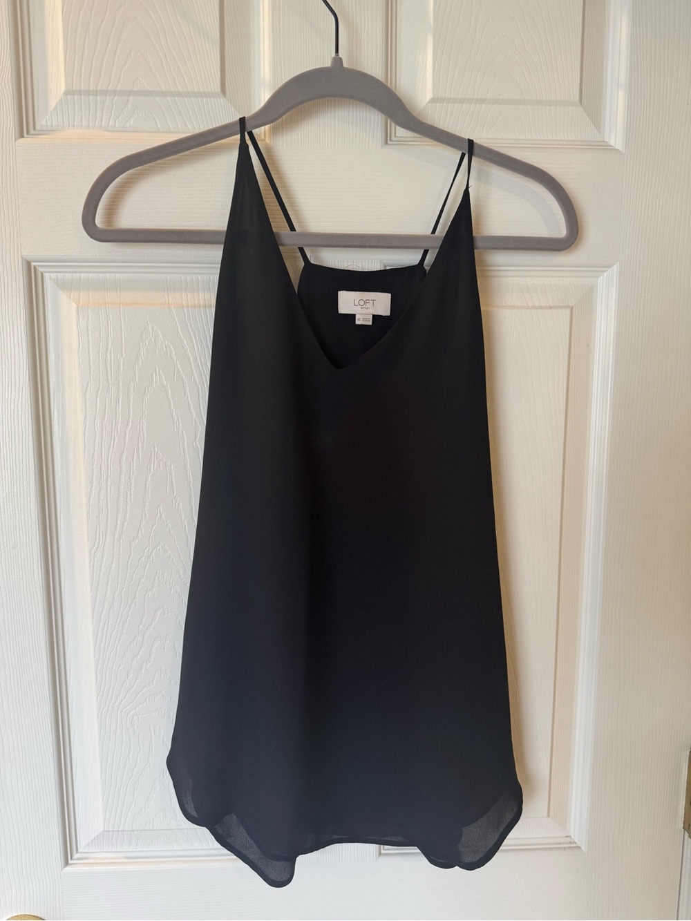 LOFT Black V-Neck Spaghetti Strap Cami